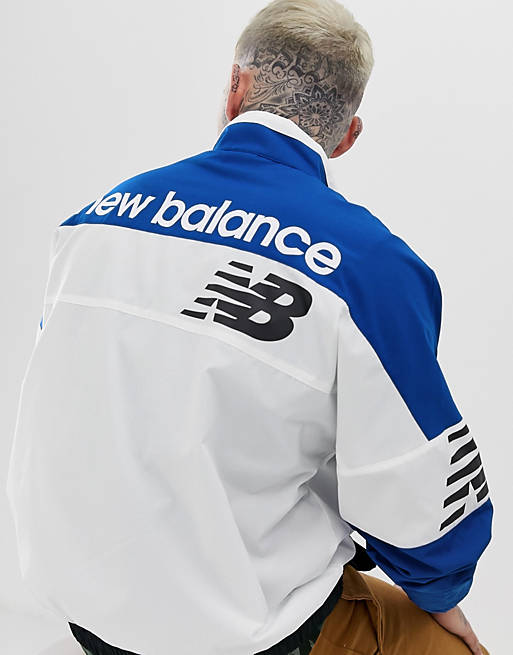 New Balance - Pullover antivento colourblock blu | ASOS بلاك بينك انمي كيوت