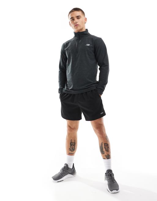 New Balance 1/4 zip sweatshirt in black
