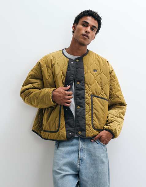 New Balance Quilted bomber in bark - view 1