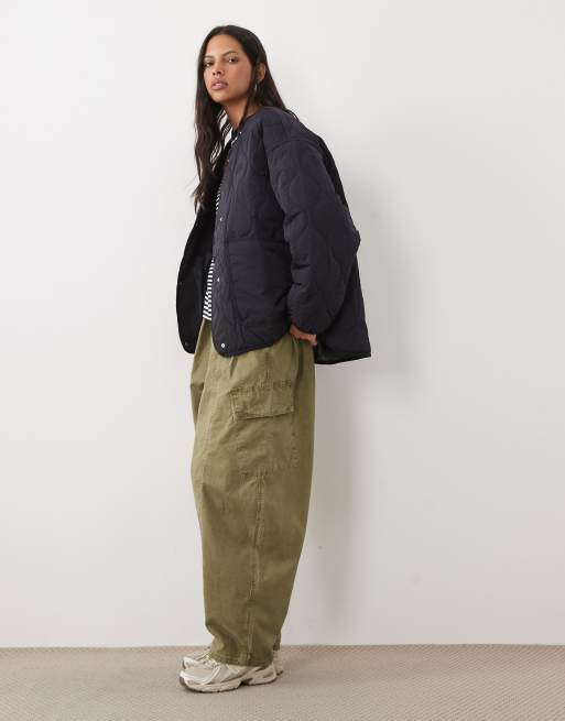 New Balance Quilted bomber in dark night, 2 of 4