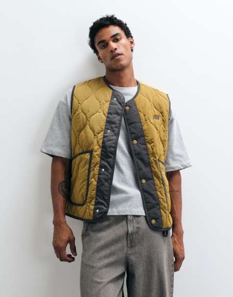 New Balance Quilted vest in bark - view 1