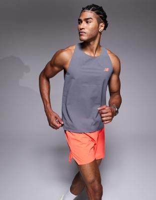 New Balance - Race Day - Débardeur ultra-léger - Gris