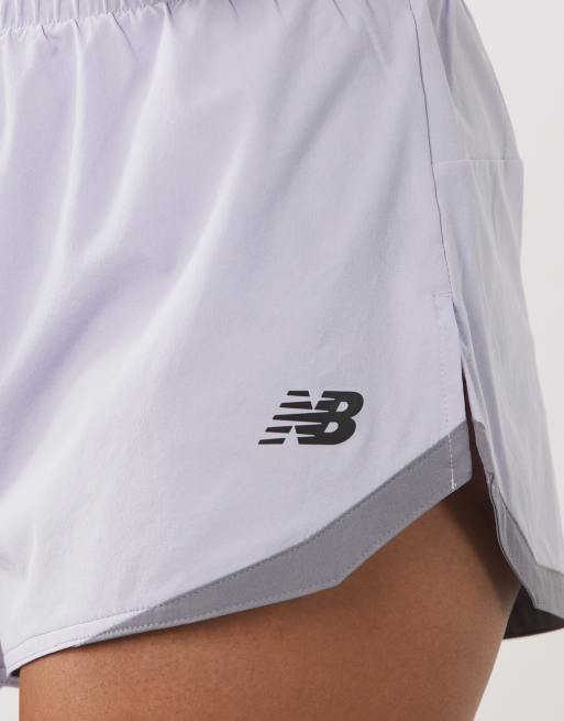 New Balance RC 3 inch short in lila, 2 van 5