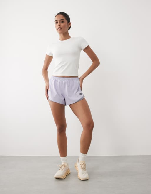 New Balance RC 3 inch short in lila, 3 van 5