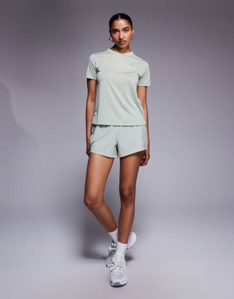 New Balance RC 3" shorts in light green - view 1