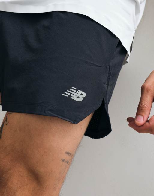 New Balance RC 5 inch short in black, 2 of 5