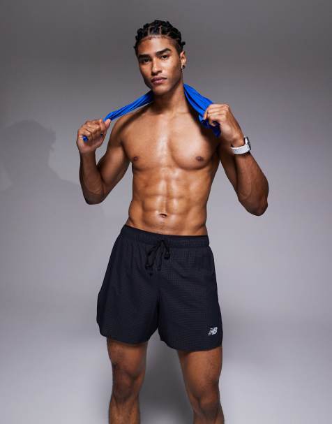 New Balance RC 5" ultra light split shorts in black - view 1