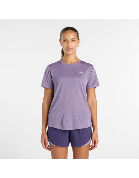 New Balance – Rc – Basic-T-Shirt in Candied Violet Heather - view 1