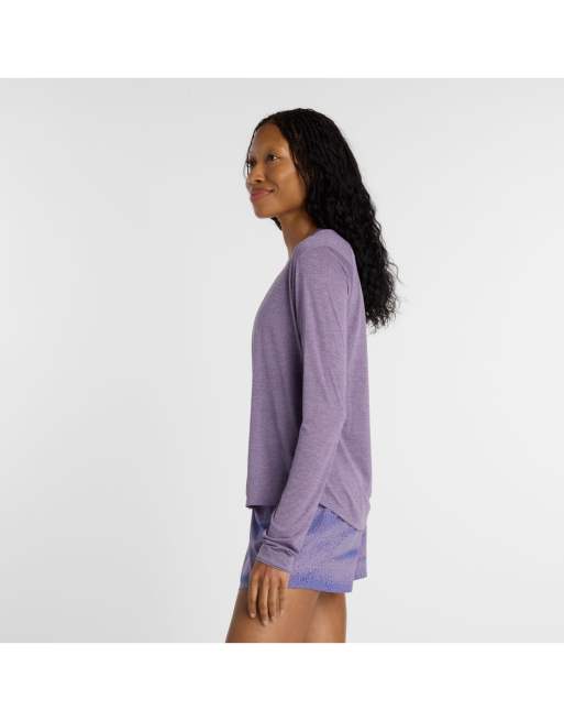 New Balance – Rc Essential – Langärmliges Shirt in Schokobraun meliert, 2 von 4