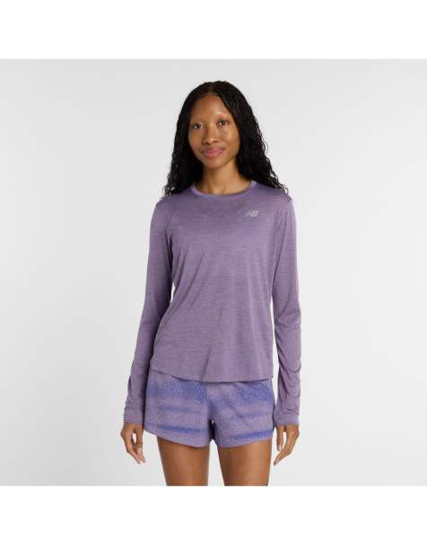 New Balance Rc essential long sleeve in candied violet heather - view 1
