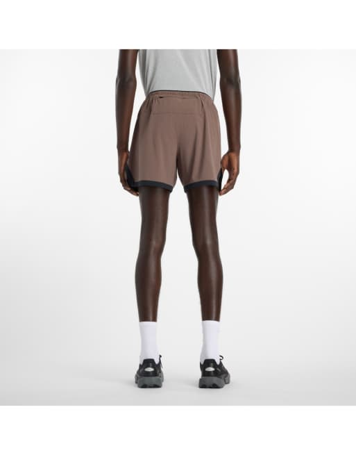 New Balance - RC Essential - Short 5 pouces - Marron cortado, 3 de 4