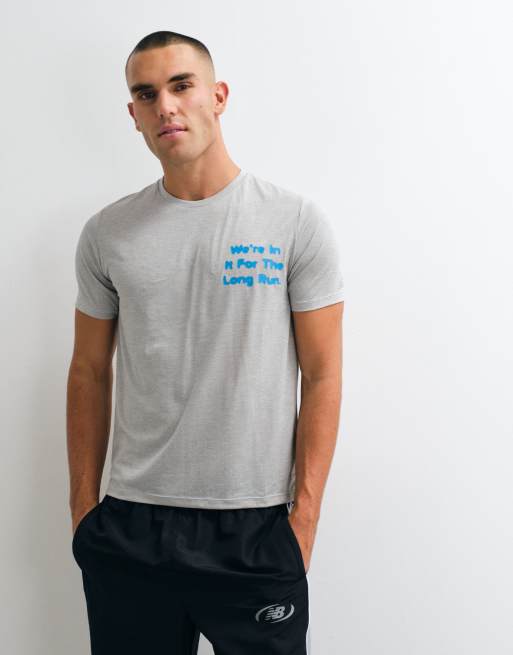 New Balance - RC Essential - T-shirt à imprimé graphique - Gris sport, 3 de 5