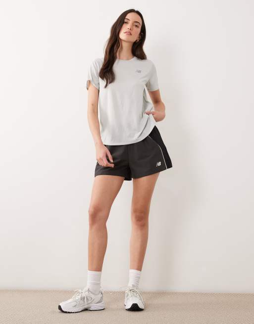 New Balance - Rc Essential - T-shirt color cenere mélange, 2 di 4