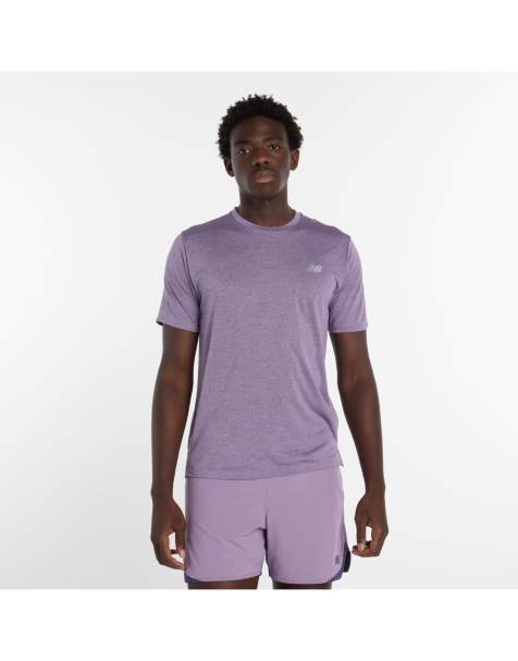 New Balance - RC Essential - T-shirt in gemêleerd violet - view 1