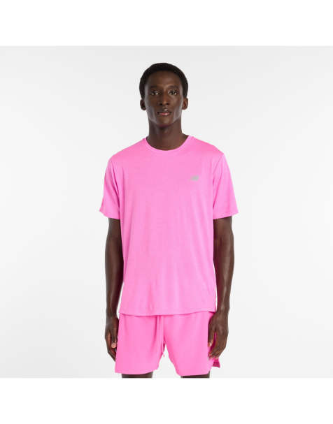 New Balance - RC Essential - T-shirt - Rose vif chiné - view 1