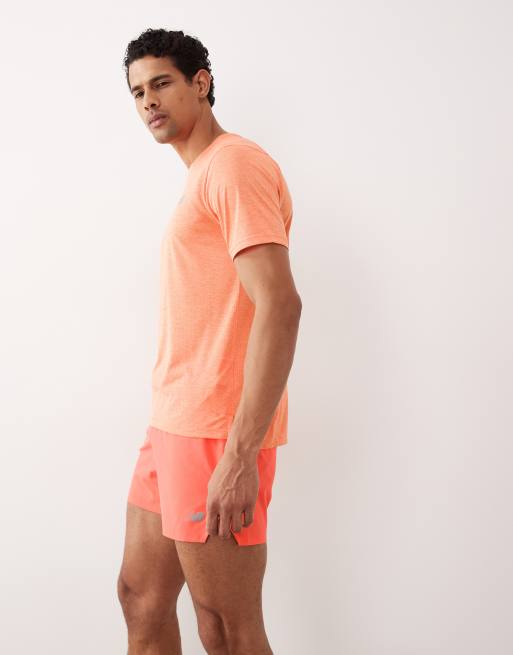 New Balance – RC – Ljusorange shorts med slits, 3 tum, 2 av 5