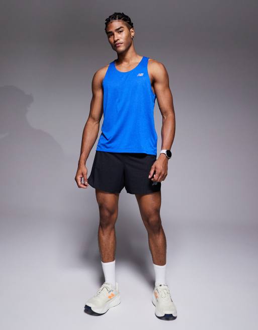 New Balance - RC - Pantaloncini neri da 5“ leggeri con spacco , 2 di 5