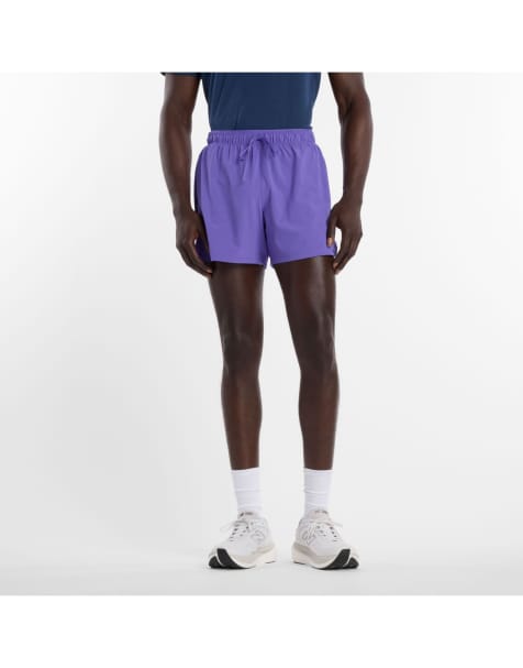 New Balance - RC - Short van 5 inch in elektrisch paars - view 1