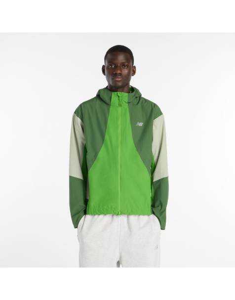 New Balance – Rc – Wasserdichte Jacke in dunklem Alpengrün - view 1