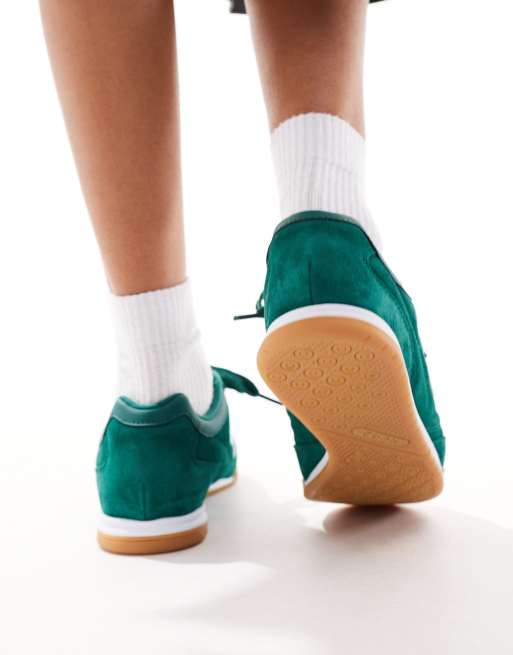New Balance RC42 gum sole sneakers in green and white