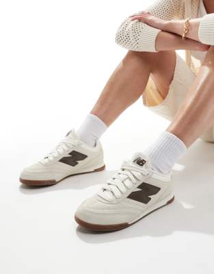 New Balance RC42 in off white and brown - exclusive to ASOS