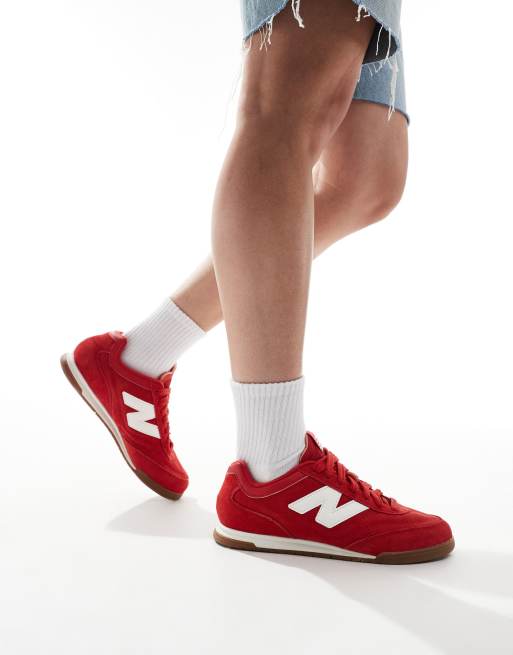 Red new balance shoes for women online