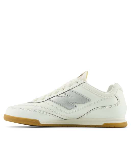 New Balance RC42 trainers in white with silver detail, 3 of 4