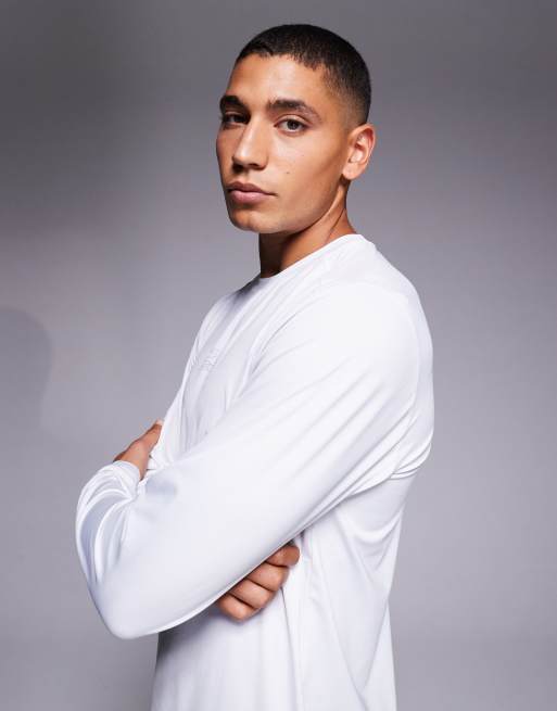 New Balance - Reflecterend T-shirt met lange mouwen in wit, 4 van 5