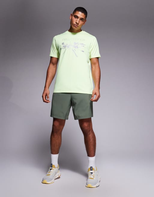 New Balance reflective city poly running t-shirt in neon yellow, 2 of 5