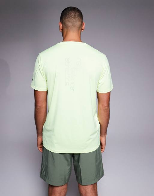 New Balance reflective city poly running t-shirt in neon yellow, 3 of 5