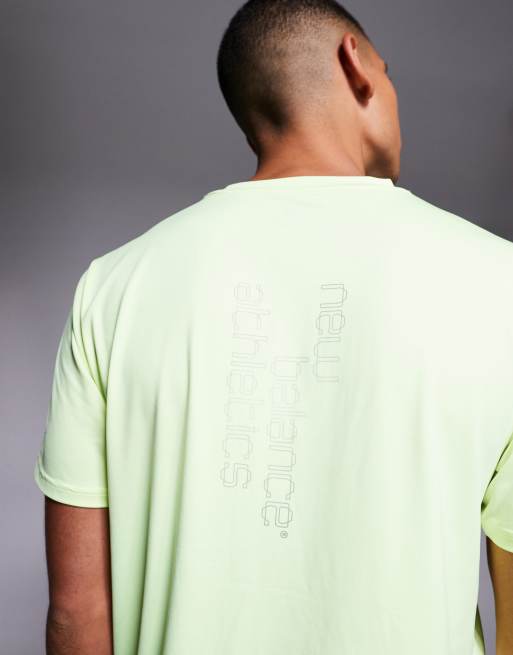 New Balance reflective city poly running t-shirt in neon yellow, 5 of 5