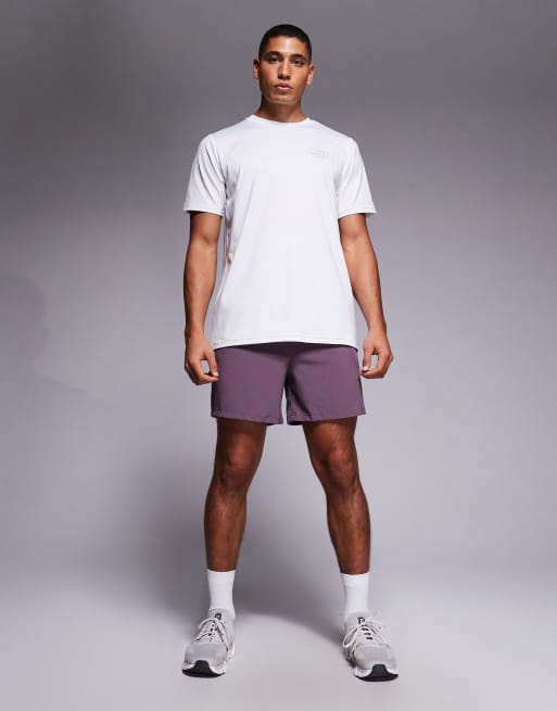 New Balance reflective poly running t-shirt in white, 2 of 5