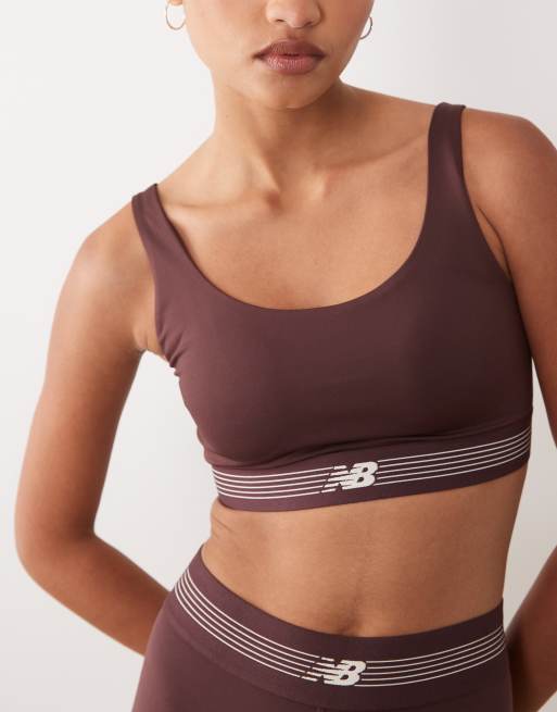 New Balance reggiseno sportivo AC Train in rosso ciliegia, 3 di 4