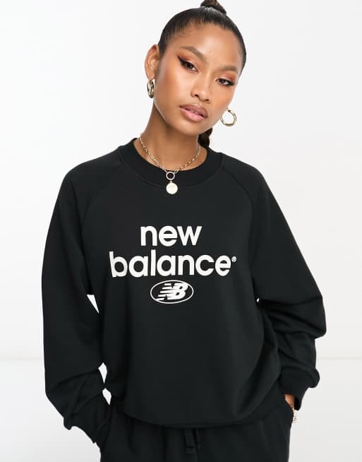 New Balance reimagined archive sweatshirt in black | ASOS