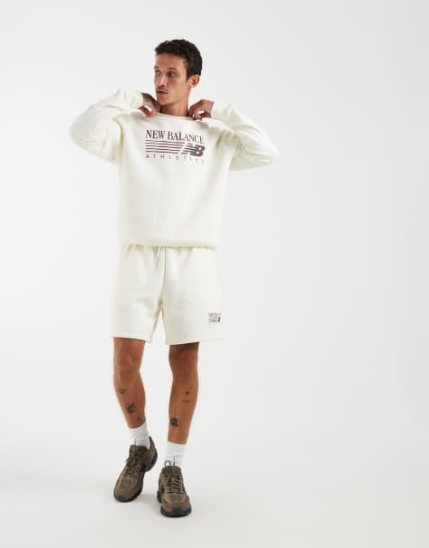 New Balance - Reimagined - Conjunto blanco hueso con gráfico de felpa - view 1