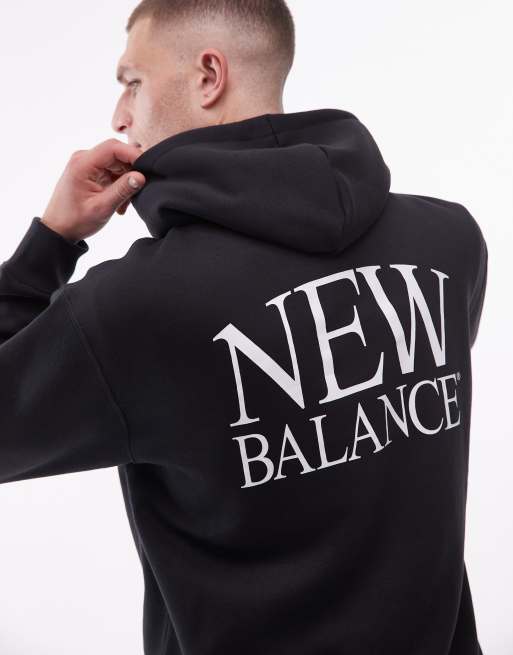 New Balance - Reimagined - Felpa con cappuccio in pile nera, 2 di 5