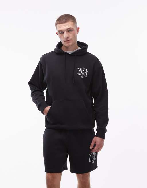 New Balance - Reimagined - Felpa con cappuccio in pile nera, 5 di 5