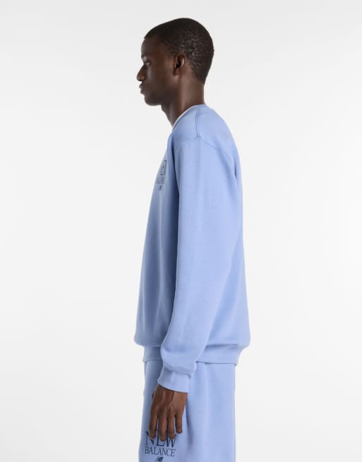 New Balance Reimagined fleece crew in blue, 4 of 4