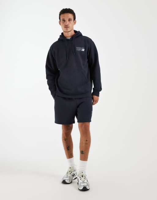 New Balance reimagined fleece hoodie in black, 2 of 5