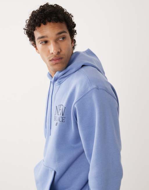 New Balance Reimagined fleece hoodie in blue, 3 of 5