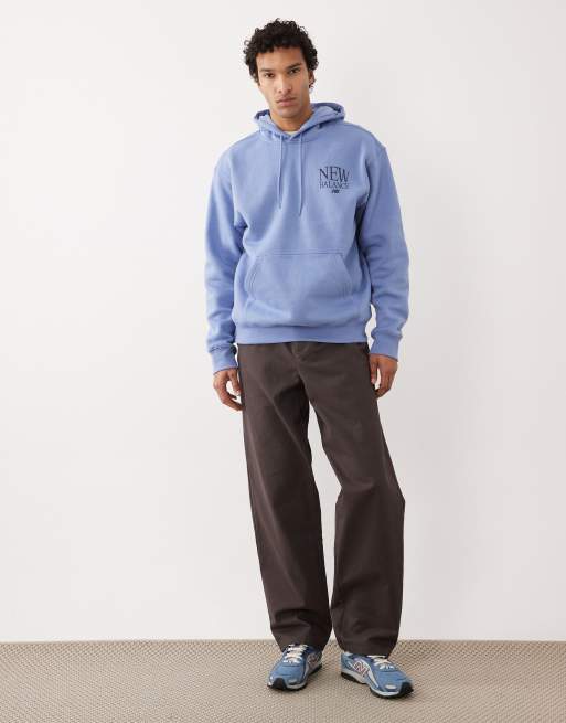 New Balance Reimagined fleece hoodie in blue, 5 of 5
