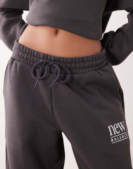 New Balance – Reimagined – Fleece-Hose in Schwarz, 3 von 5