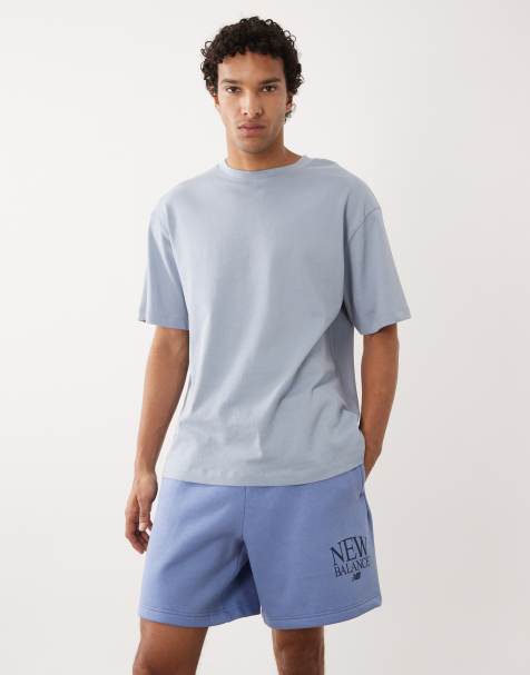New Balance – Reimagined – Fleece-Shorts in Blau, 7 Zoll Schrittlänge - view 1