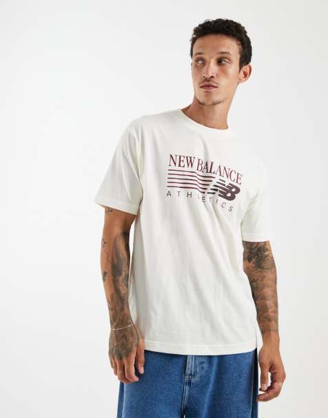 New Balance reimagined graphic t-shirt in beige - view 1