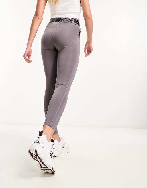 New Balance Running Relentless high waist 7/8 leggings in grey exclusive to  ASOS