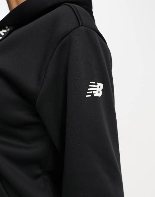 New Balance relentless performance fleece in black