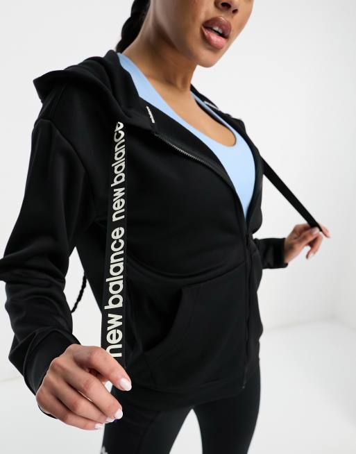New Balance – Relentless Performance – Fleece-Oberteil in Schwarz