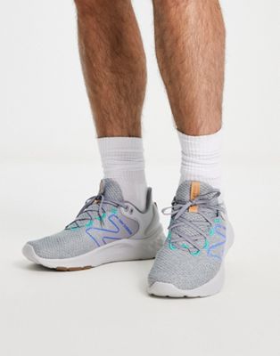 New Balance Roav running trainers in grey and blue  - ASOS Price Checker