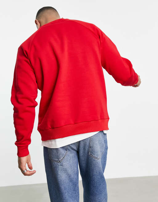 New Balance – Röd sweatshirt i collegestil, endast hos ASOS , 2 av 4