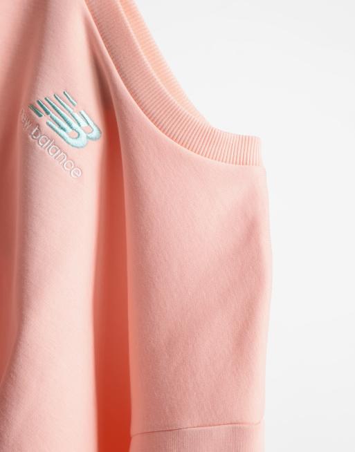 New Balance – Różowa krótka bluza – tylko w ASOS, 4 z 4